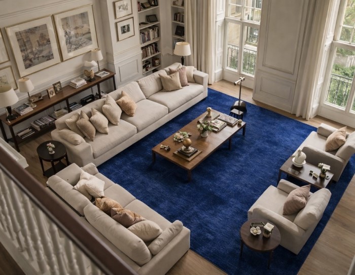 rugs for open plan concept